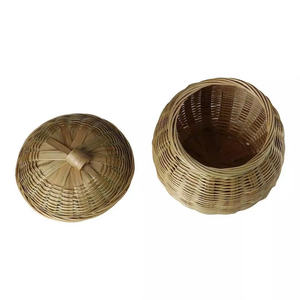 Panier en rotin tissé à la main du Vietnam, rangement pratique pour la lessive, les jouets, élégant, décoratif, écologique, organisateur de cuisine - Product Image 3