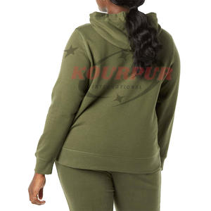 New Arrival <b>Trendy</b> Stylish Winter Waterproof <b>Hoodie</b> for Women with Front Logo Pockets Dark Colors at Reasonable Price - Product Image 6