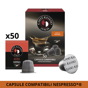 Capsules compatibles Caffe Iuliano Intenso, 50 unités, pour machines Nespresso - Product Image 1