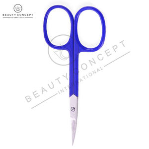 Poignée de couleur bleue en acier inoxydable manucure pédicure produit ciseaux à cuticules par concept de beauté outils à ongles durables à faible quantité minimale de commande - Product Image 4