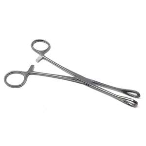 Forceps Obstétricaux Médicaux à Dents Droites Courbées 18cm avec Porte-Éponge (Forceps à Éponge) Instrument Médical - Product Image 2