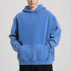Sudaderas con Capucha para Hombre, Lavado Ácido, Felpa Gruesa, Algodón Vintage, Ecológicas, Transpirables, de Invierno, Talla Grande, Servicio OEM - Product Image 5