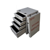 BSDCASES OEM/ODM Bureau d'extérieur 576x416x300mm LLDPE RotoMold Table pliante multifonctionnelle Boîte en plastique IP65 Étanche Roues