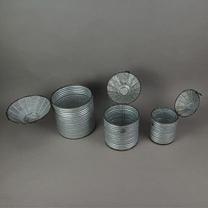 Recipiente de almacenamiento galvanizado a prueba de herrumbre vintage Recipiente de cocina duradero y elegante para uso en despensa y encimera - Product Image 5
