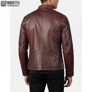 100% Material de cuero camuflaje frontal personalizado manga completa ropa de calle profesional chaqueta de bombardero de corredor para hombre gran oferta - Product Image 2