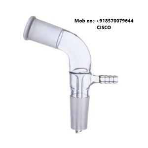 Adaptador de receptor de vidrio de borosilicato de venta Premium Curva con conexión de enchufe Suministros educativos para laboratorios experimentales - Product Image 4