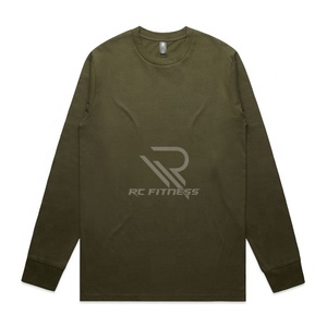 Camiseta Deportiva de Manga Larga para Hombre, de Algodón Estampado, Corte Ajustado - Product Image 3