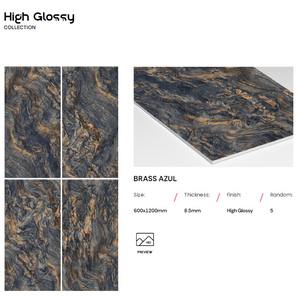 Piastrelle in Porcellana Lucida 600x1200mm per Hotel, Casa, <span class=keywords><strong>Sport</strong></span> e Soggiorno, Piastrelle Commerciali per Pavimenti di Bagni e Sale - Product Image 3