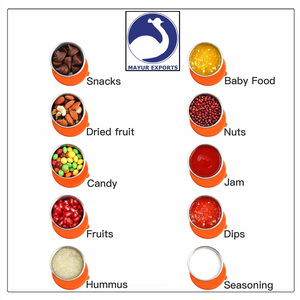 SET 3 récipients à vinaigrette en acier inoxydable avec couvercle en silicone pour les boîtes de service et de stockage des aliments à l'heure du déjeuner - Product Image 2