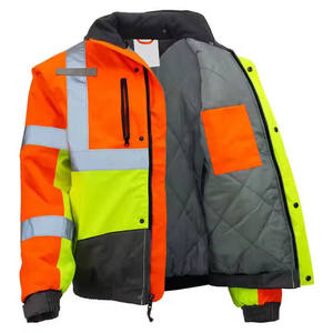 Venta al por mayor de alta calidad Cheep chaqueta de seguridad reflectante chaqueta de seguridad con logotipos personalizados Colores y Materiales chaquetas de los hombres - Product Image 2