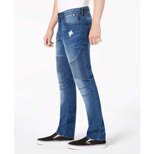 Jeans Moto da Uomo American Rag Slim Fit in Denim Stonewashed Taglia 32X34 Blu Stile Vintage e Hip Hop con Decorazioni a Rivetti - Product Image 3