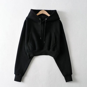 เสื้อฮู้ดผู้หญิงแบบตัดโลโก้ตามสั่ง - Product Image 4