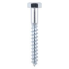 Vis à bois Hex Coach Classe 8.8 Filetage grossier Finition oxyde noir Acier au carbone Marque INS Exporté d'Inde - Product Image 4