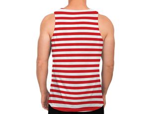 Camiseta sin Mangas para Hombre con Logotipo Personalizado al por Mayor, Ropa Deportiva Roja y Blanca para Gimnasio, Talla XL para Entusiastas del Gimnasio y los Deportes - Product Image 2