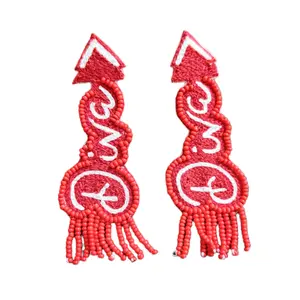 Seed bead gameday flecos pendientes de cuentas a precio al por mayor de La India muy buena calidad último diseño