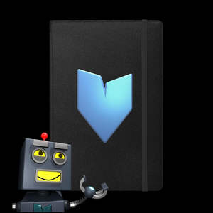 IW Comics Bound <b>Notebook</b> Robot Hardcover Leather Journal Sewing Thermal Binding Loose-Leaf Features Sizes B5 B6 for School Gifts - Product Image 2