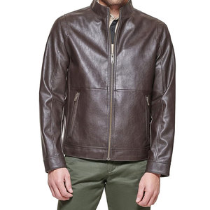 แจ็กเก็ตหนังสำหรับผู้ชายเสื้อแจ็คเก็ตหนังระบายอากาศทันสมัย - Product Image 5