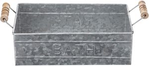 Plateau de bain moderne de luxe en métal avec poignée élégant et fonctionnel pour organiser la décoration des ensembles de salle de bain essentiels pour le bain - Product Image 6