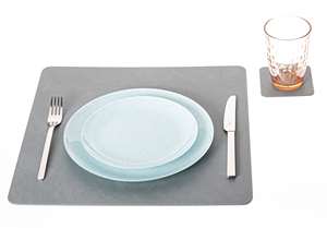 Leather <b>Table</b> <b>Mats</b> for Restaurant Dining Non Slip Waterproof Washable Heat Resistant Smell Proof Heavy Duty Comfortable OEM ODM - Product Image 5