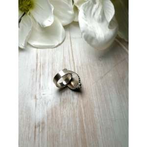 Anillo Ajustable de Acero Inoxidable Chapado en Oro de 18K con Turquesa Zachariah David Evans, con Incrustaciones en Bisel, Moderno, Regalo GRS - Product Image 4