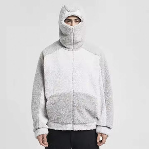 Nouveaux sweats à capuche en polaire Sherpa avec logo personnalisé de haute qualité zippés pour l'hiver et chaud pour hommes - Product Image 2