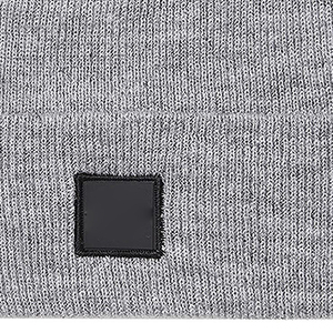 Gorro impermeable transpirable elástico de punto de invierno personalizado con gorro con puños cálidos Gorro con diseño OEM Bobble Cap para hombres y mujeres - Product Image 4