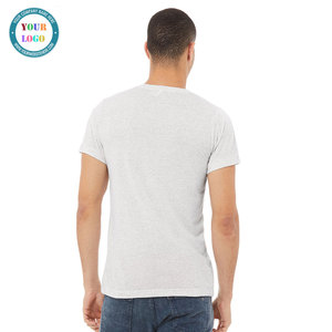 T-shirt à col en V avec étiquette personnalisée pour adulte T-shirt en coton ultra doux et respirant - Product Image 3