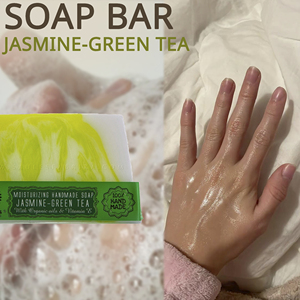Jasmine Green Tea Clarity <b>Soap</b> Bar 80g Purifying Clean Skin Reset Body Face Wash Fresh Clarity Private Label OEM ODM - Product Image 4