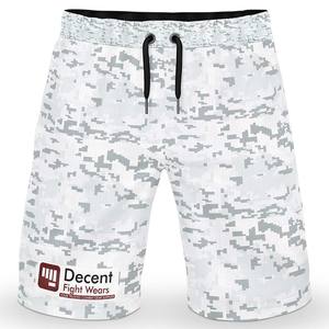 Classique hommes élastique sport plage Capris 100% Polyester séchage rapide Shorts de sport cordon Logo personnalisé chaud été décontracté - Product Image 2