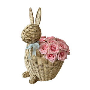 Cesta de Mimbre Artesanal de Alta Calidad, Cesta de Regalo con Forma de Conejo, Cesta de Flores para Decoración de Pascua, Procedente de Vietnam - Product Image 6