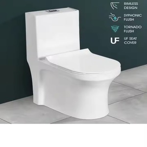 Marché saoudien prix bon marché porcelaine matériaux sanitaires cristal modèle une pièce toilette pour hôtel 5 étoiles - Product Image 6