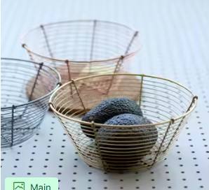 Cuenco geométrico moderno de metal negro, elegante pieza de almacenamiento decorativa, ideal para exhibición en el hogar o la oficina - Product Image 2