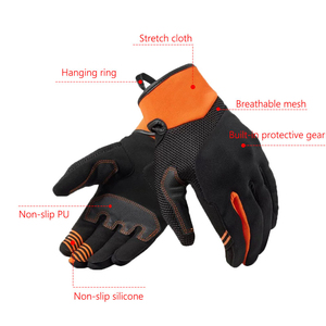 Breathable Motorcycle Riding Racing Gloves Full Finger Mesh <b>Back</b> Protective - Product Image 3