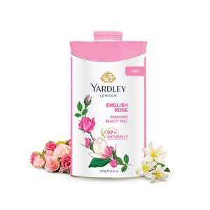 แป้งทาตัว Yardley London English Rose ออร์แกนิค กลิ่นหอมหรูหรา ขนาด 100 กรัม/250 กรัม สำหรับผู้หญิง ส่วนผสมจากธรรมชาติ บำรุงผิว - Product Image 1