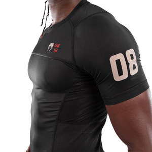 Sublimación personalizada MMA BJJ No Gi Set Manga larga Impresión HD Protector de erupción y pantalones cortos Uniforme Jiu Jitsu Kimono de Jiu Jitsu - Product Image 3