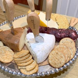 <b>Cheese</b> Knives <b>Set</b> with Wooden Handle Mini Steel Stainless <b>Cheese</b> Knife <b>Set</b> for Charcuterie and <b>Cheese</b> Spread for Party Wedding - Product Image 2