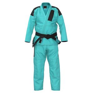 Uniforme profesional de Taekwondo de algodón 100% a todo color con blanco V impreso en la espalda Técnica lavada Desgaste de artes marciales - Product Image 1