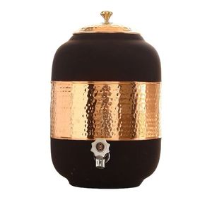 เครื่องจ่ายน้ำทองแดงบริสุทธิ์บริสุทธิ์ถังเก็บเครื่องดื่มปรับแต่งได้สำหรับห้องครัวในบ้านคลาสสิกเป็นมิตรกับสิ่งแวดล้อม - Product Image 2