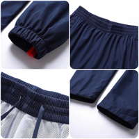 Joggers de entrenamiento con cremallera personalizados para hombre, ropa deportiva de poliéster 100% de alta calidad, chándal de nailon para trotar