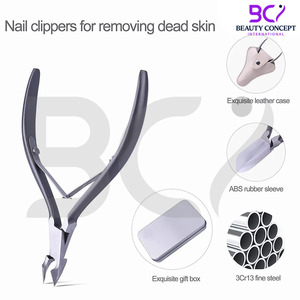 Herramienta de manicura y pedicura reutilizable personalizada más vendida, pinzas curvas para eliminar la piel muerta, recorte de cutículas para los dedos - Product Image 4