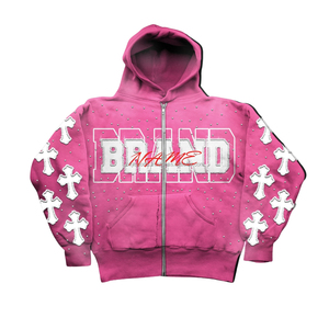 Coton lourd messieurs à capuche plaine en gros nouveaux modèles 2 pièces tricoté blanc hommes homme actif Gym Basics à capuche - Product Image 4