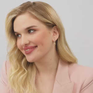 Boucles d'oreilles or diamant Radiance Accessoire style Regal - Product Image 2