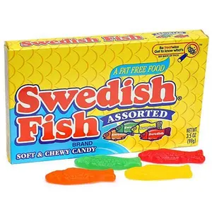 Schwedischer Fisch mit niedrigem Zuckergehalt Sours Low Carb Candies Gummies Zuckerfrei