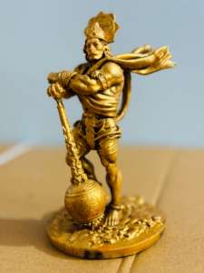 Bahubali Hanuman Resin Statue Traditional Handmade Hand-painted for Home Decoration and Interior Design Price - Product Image 2