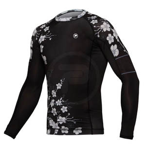 Alta calidad transpirable MMA Rash Guard Fitness Wear para hombres Precio al por mayor superior - Product Image 3