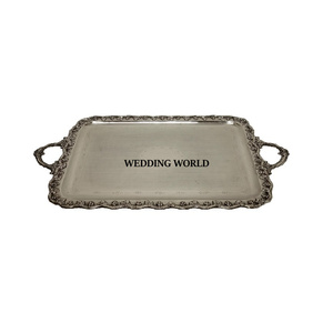 ถาดช็อคโกแลตเหล็กทรงสี่เหลี่ยมผืนผ้าดีไซน์ใหม่ถาดช็อคโกแลตทำมือทรงสี่เหลี่ยมบนโต๊ะสีทอง - Product Image 3