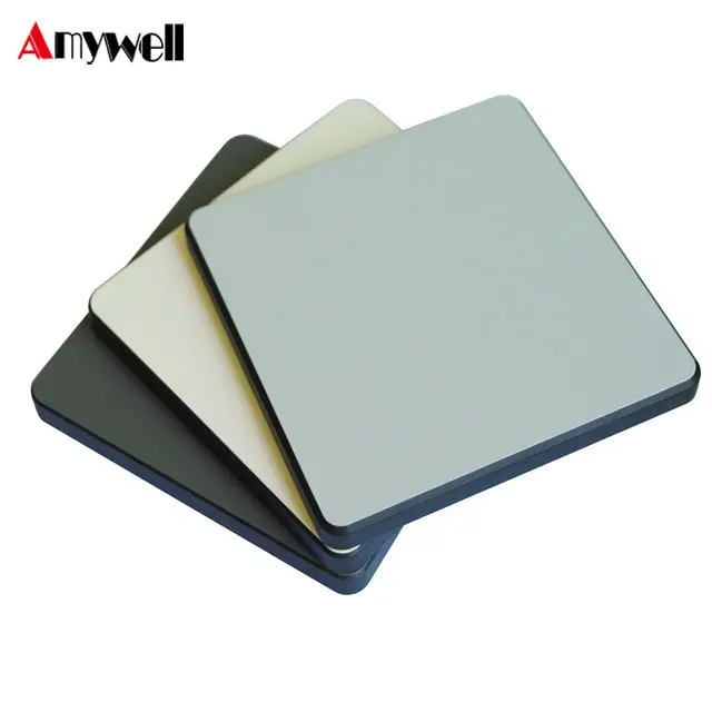 Amywell novo design cinza cor 12mm matte desgaste prova parede exterior revestimento painel