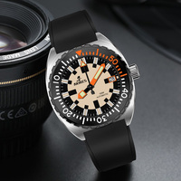 Boîtier en acier inoxydable 316L Nh35 montre-bracelet de plongée étanche lumineuse pour hommes automatique mécanique en acier inoxydable plongée à l'eau