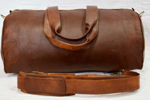 Bolsa de lona de cuero PU con logotipo personalizado impermeable de gran capacidad bolsa de viaje y gimnasio para hombres - Product Image 6