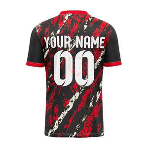 Camiseta de Fútbol para Hombre 2025 - Totalmente Personalizable, Ligera, Transpirable, 100% Poliéster, Cuello Redondo, Alta Calidad - Product Image 3